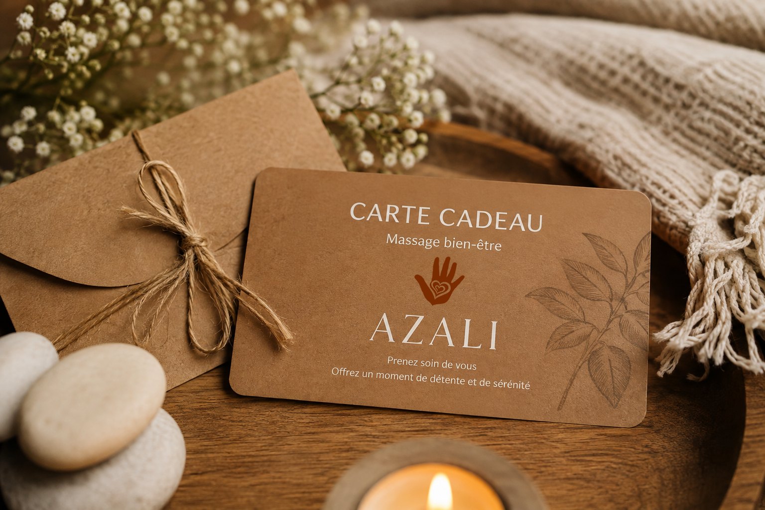 Carte cadeau Azali — offrir un massage bien-être